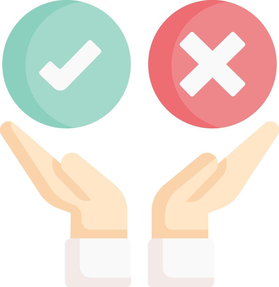 decision making illustration design vector