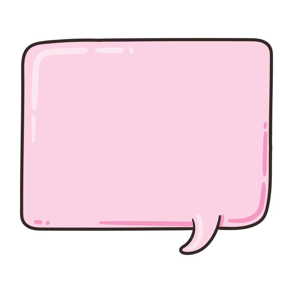 speech bubble message illustration on white backgound vector