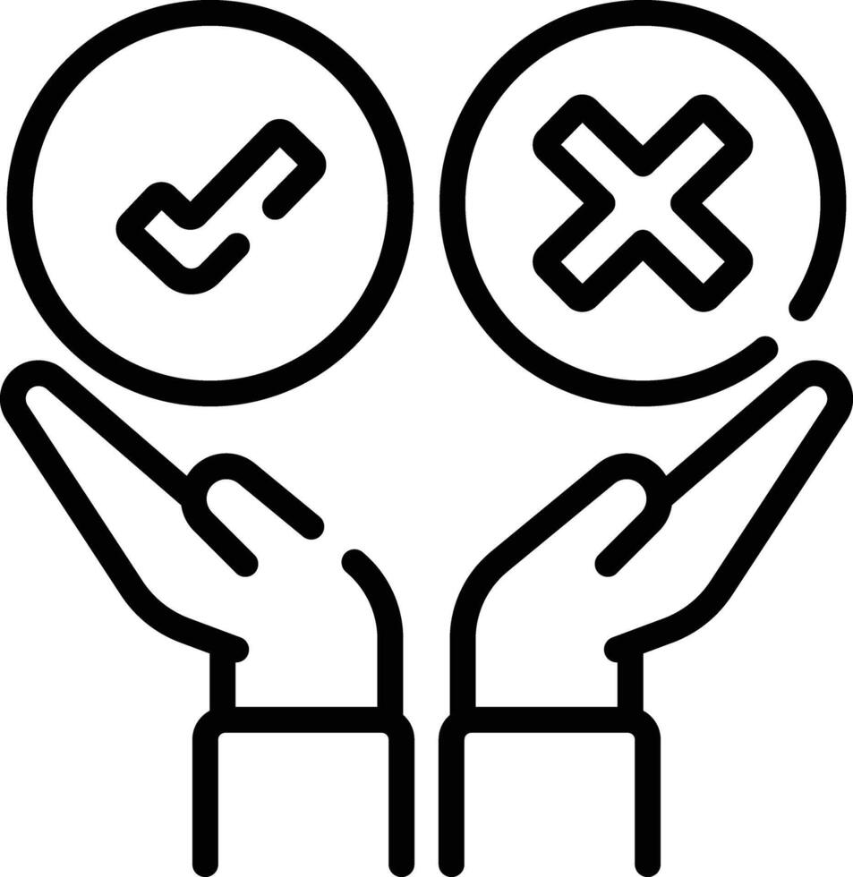 decision making illustration design vector