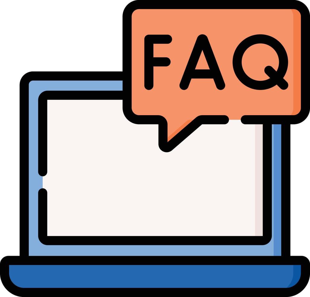 faq illustration design vector