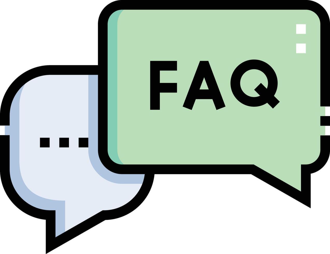 faq illustration design.eps vector