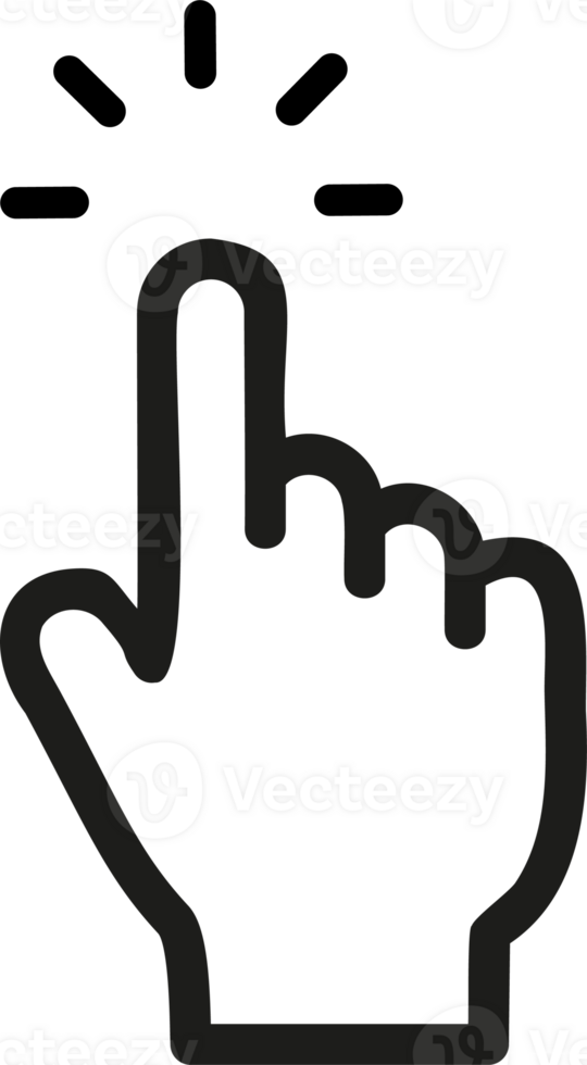 Finger for graphic and web design png