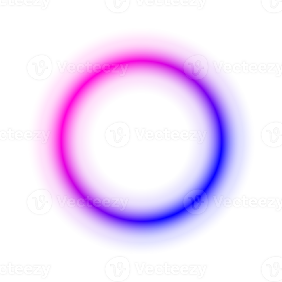 Neon rectangle frame. glowing outline shapes . png