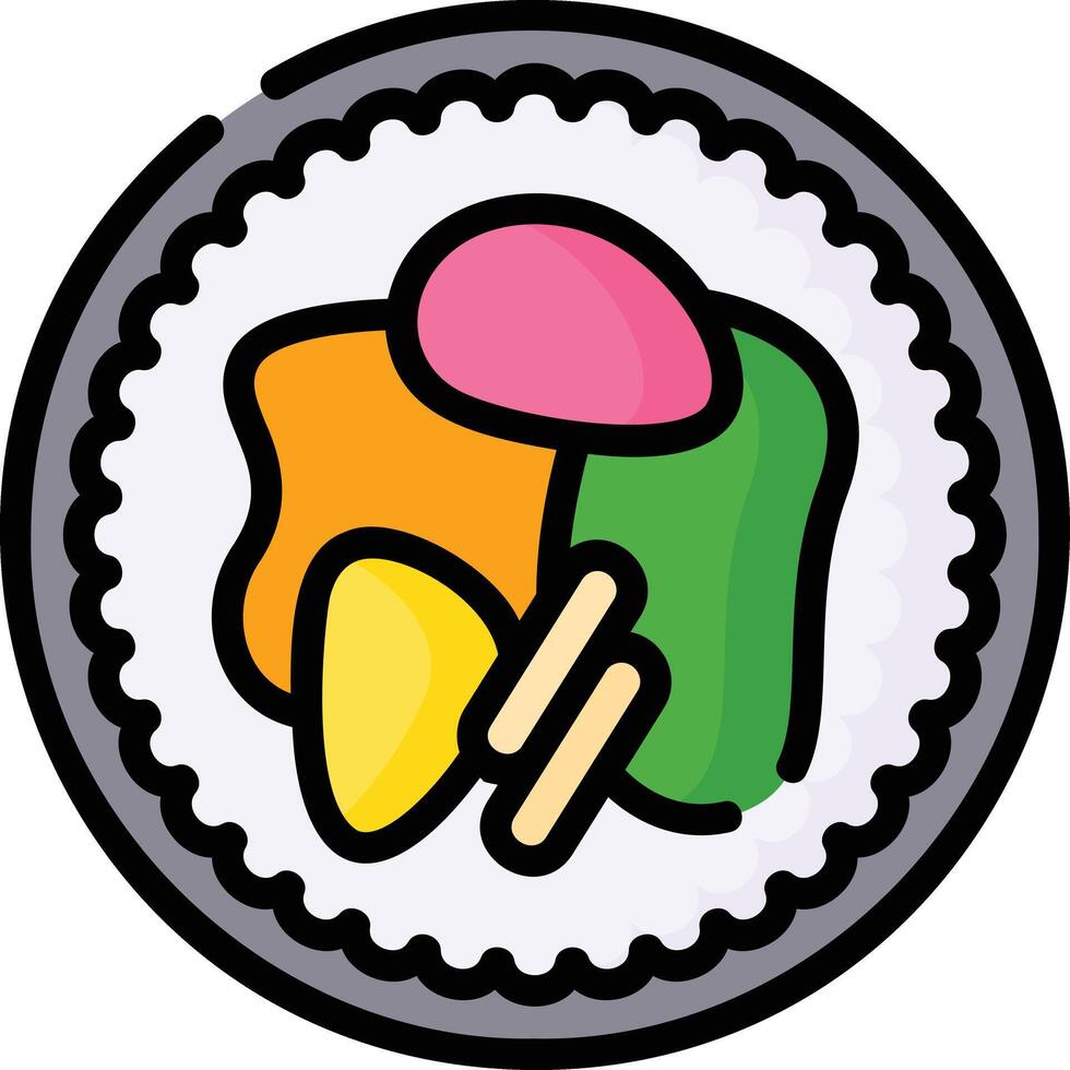 gimbap illustration design vector