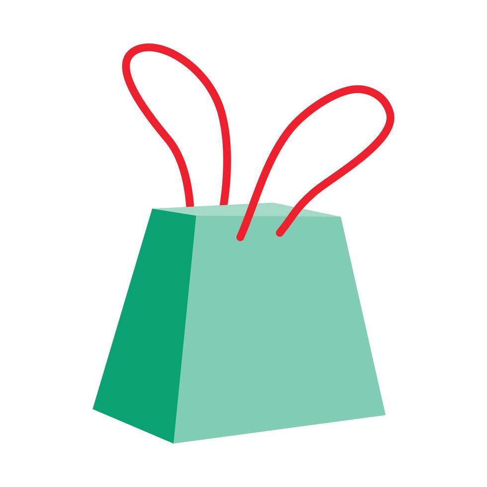 Shopping bag illustration on white background vector