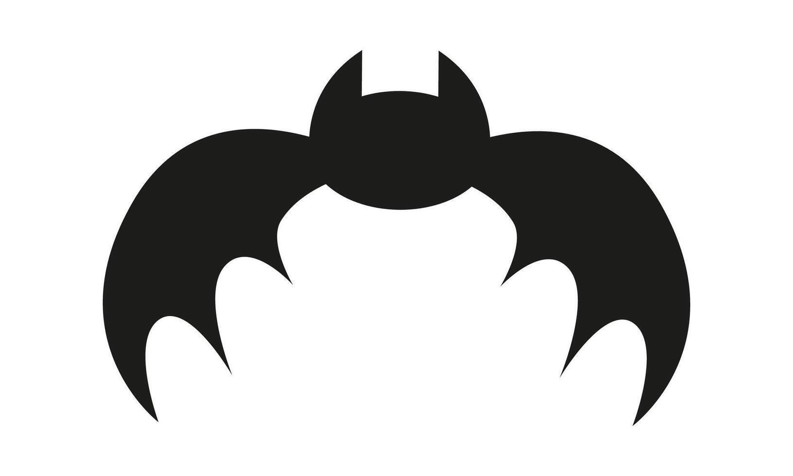 Hand drawn bat silhouettes for halloween celebration on a white background vector