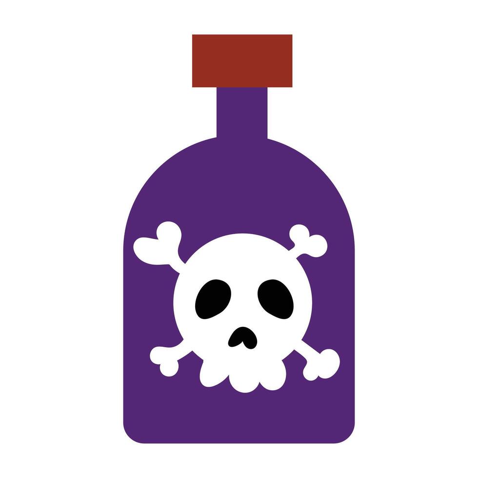 magia veneno botella aislado en blanco antecedentes vector
