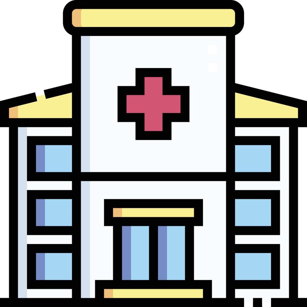 hospital illustration design vector