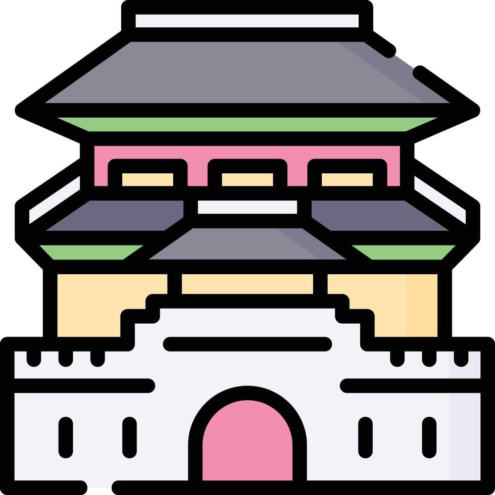 hwaseong illustration design vector