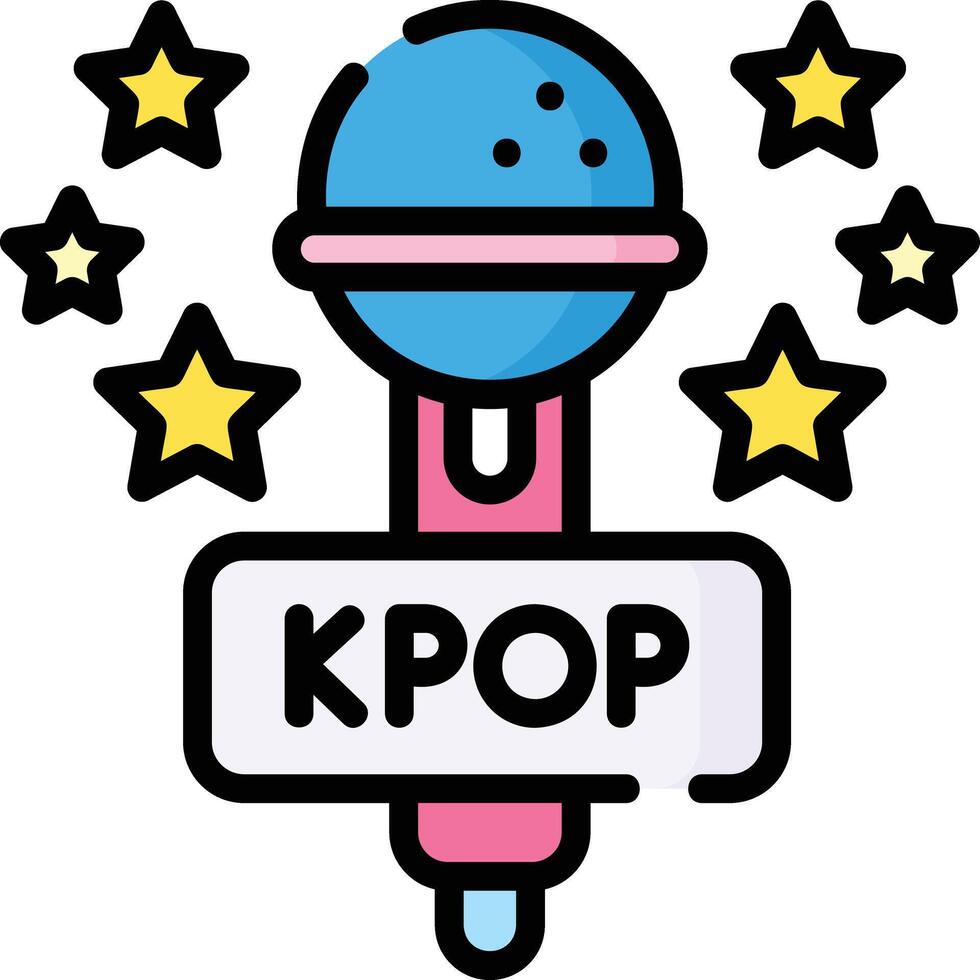 kpop illustration design vector