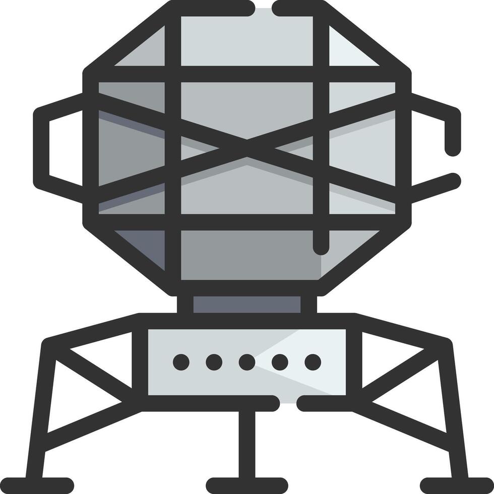 lander illustration design vector