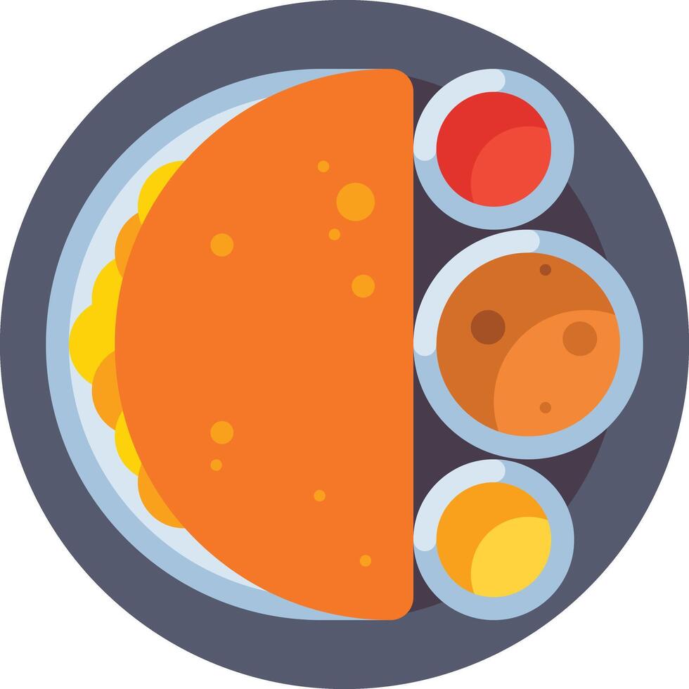 masala dosa illustration design vector