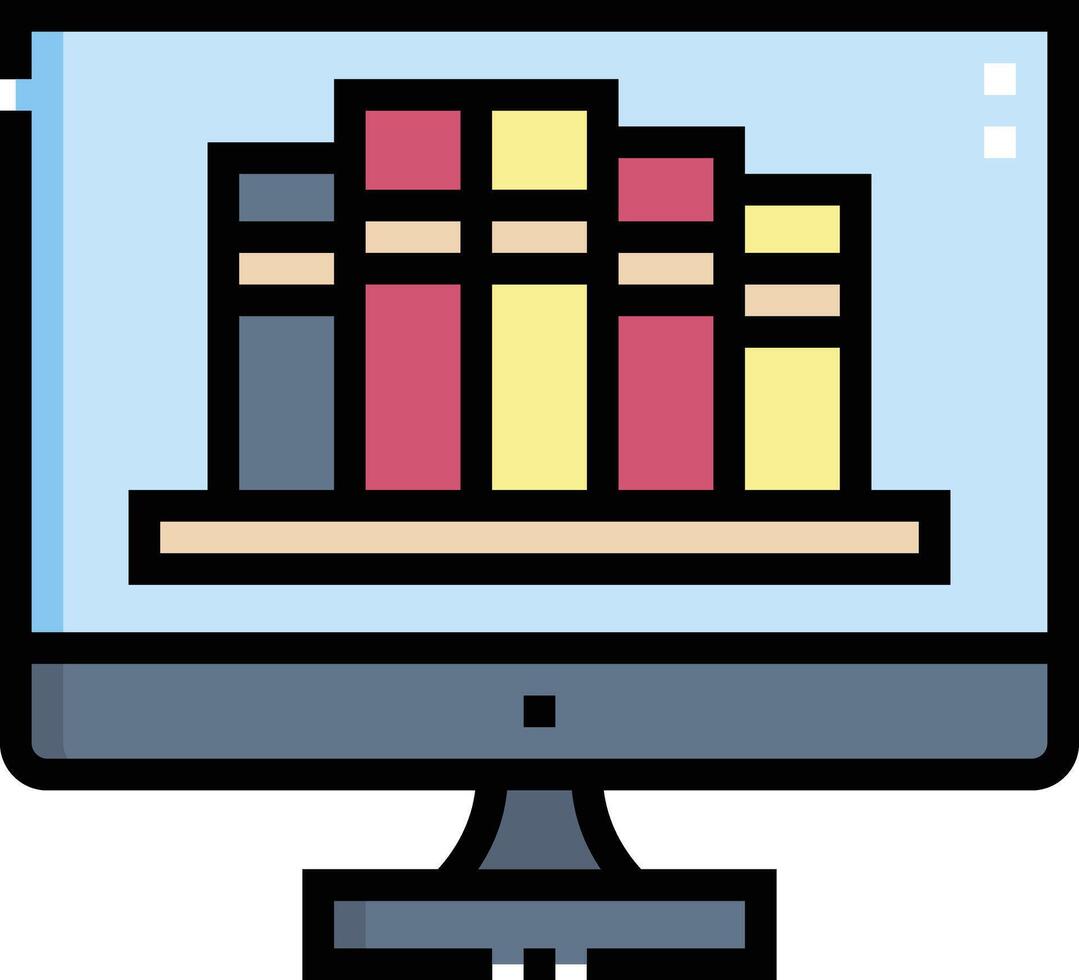 online library illustration design vector
