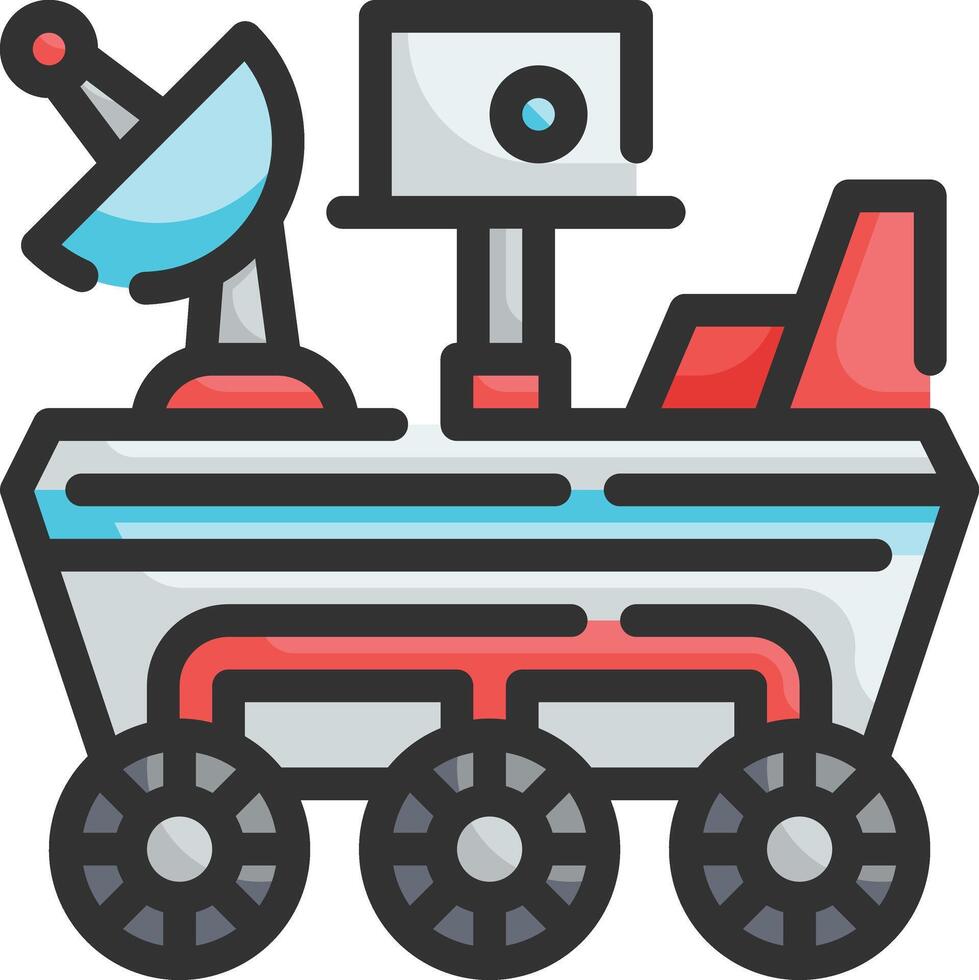 moon rover illustration design vector
