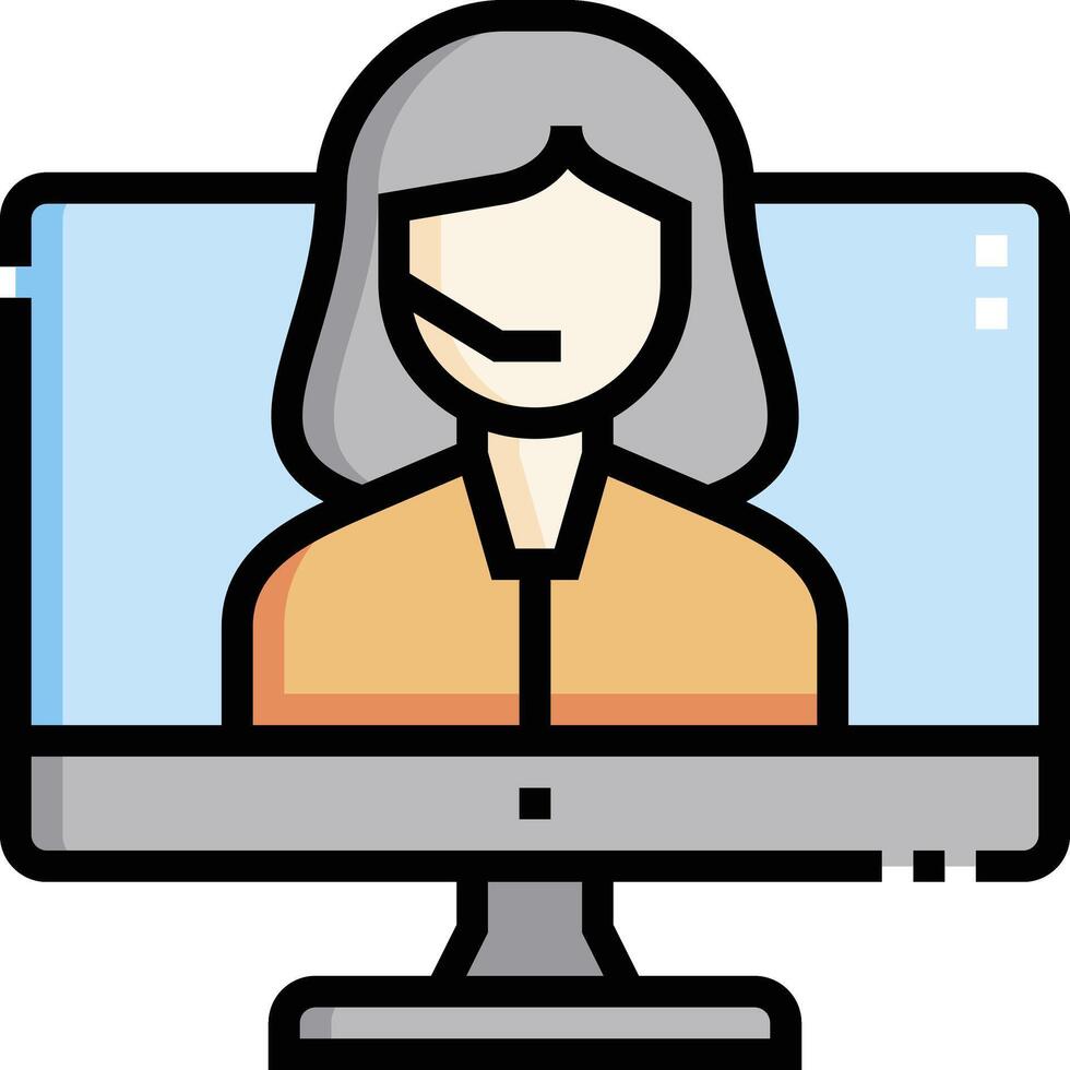 online support illustration design vector