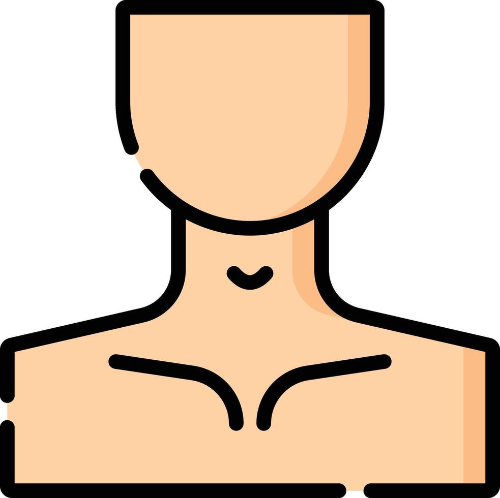 cuello ilustración diseño vector