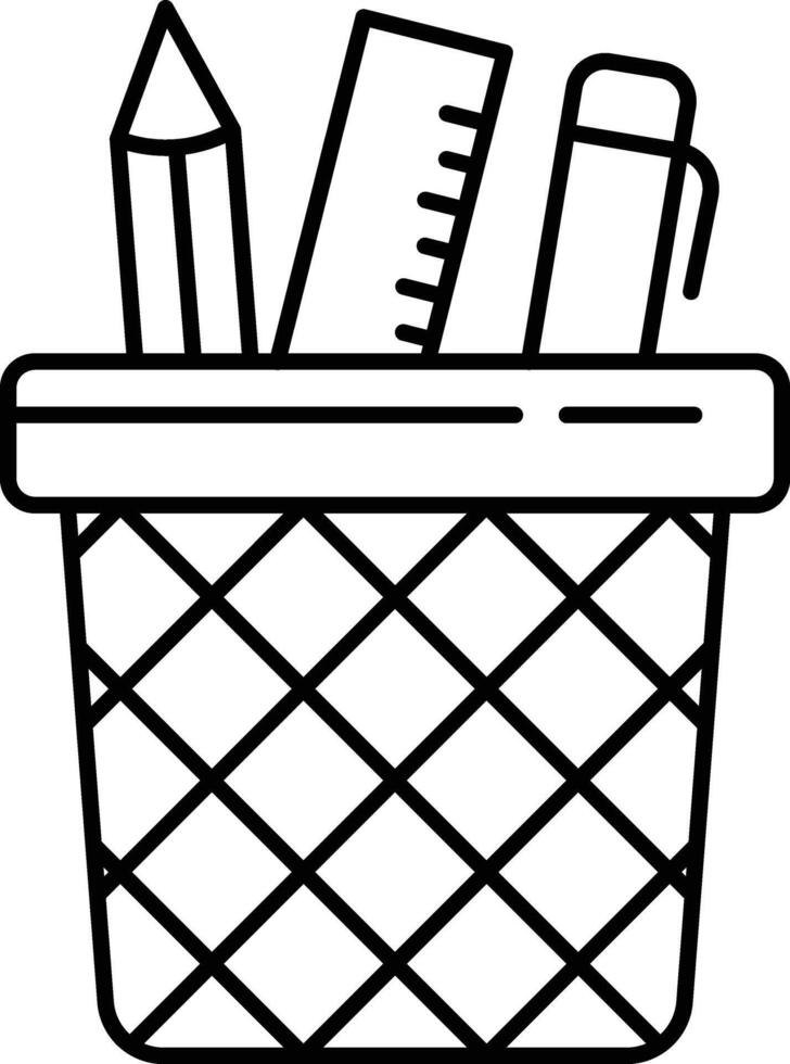pencil box illustration design vector