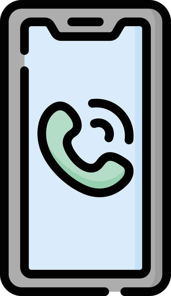 phone call illustration design vector