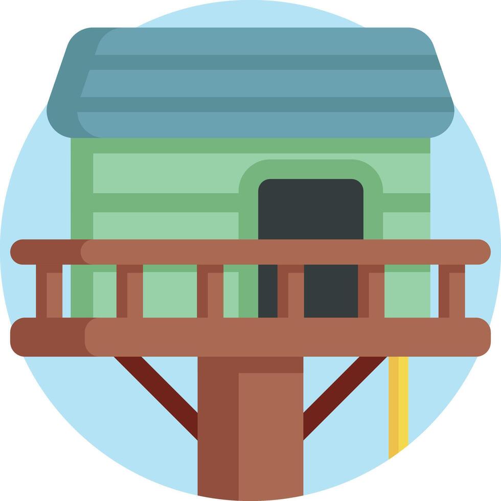 tree house illustration design vector