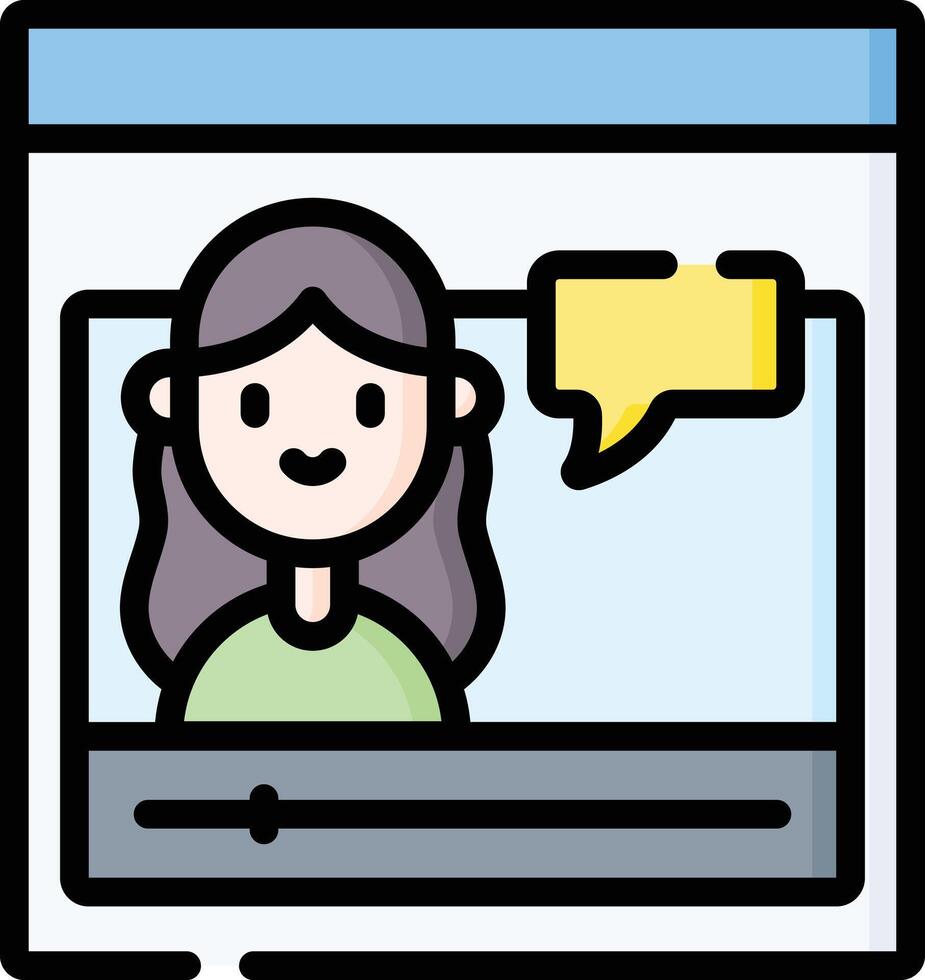 vlogger illustration design vector