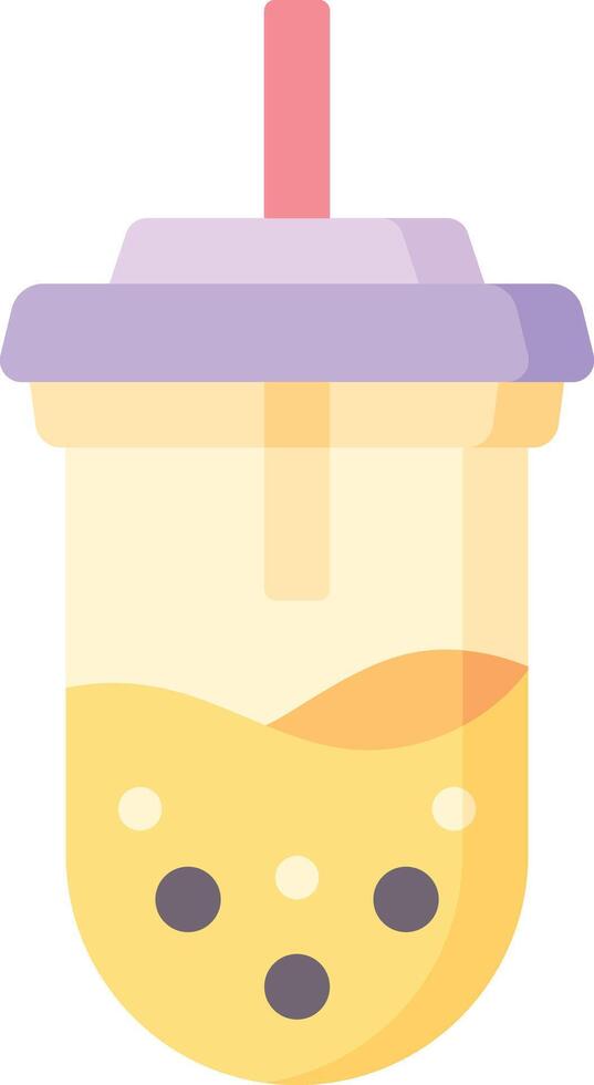 milk tea illustration design vector