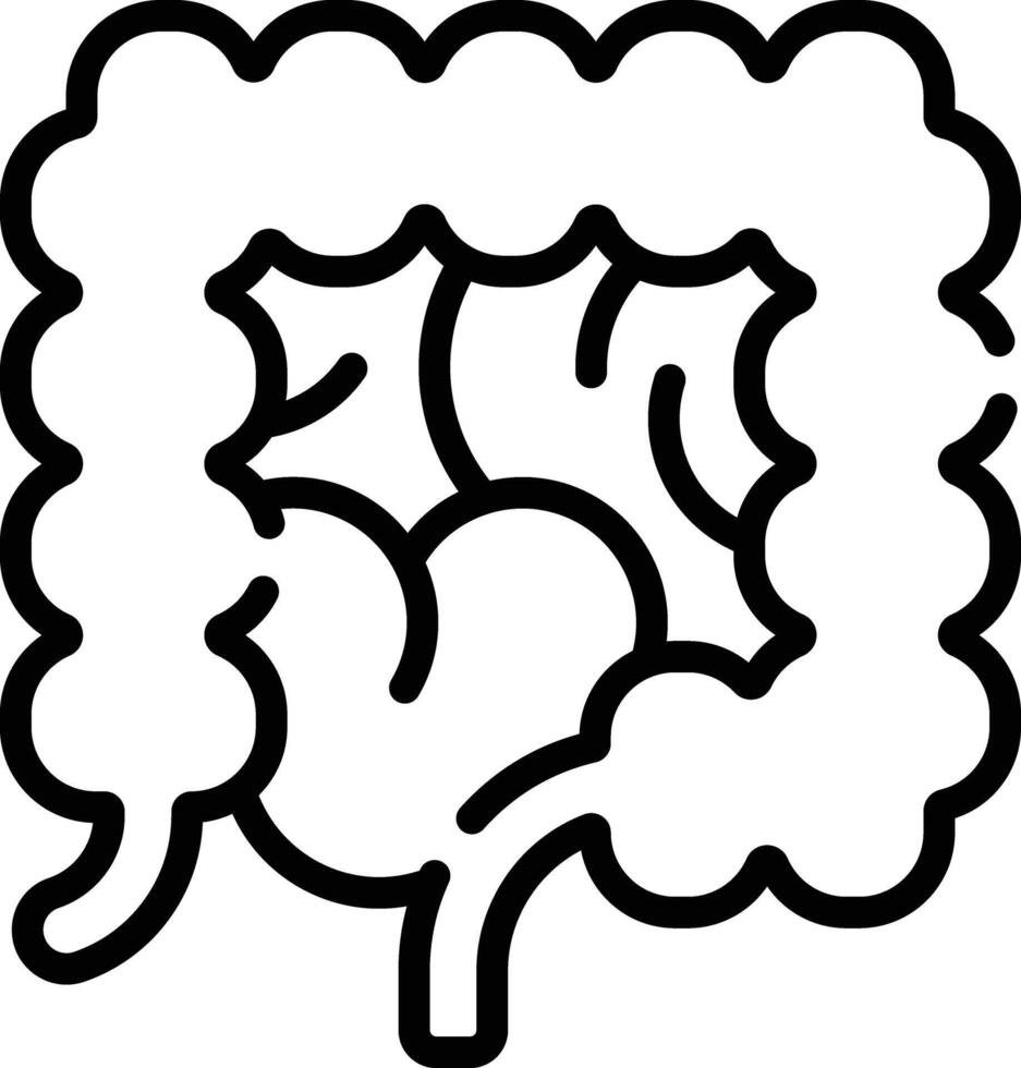 large intestine illustration design vector