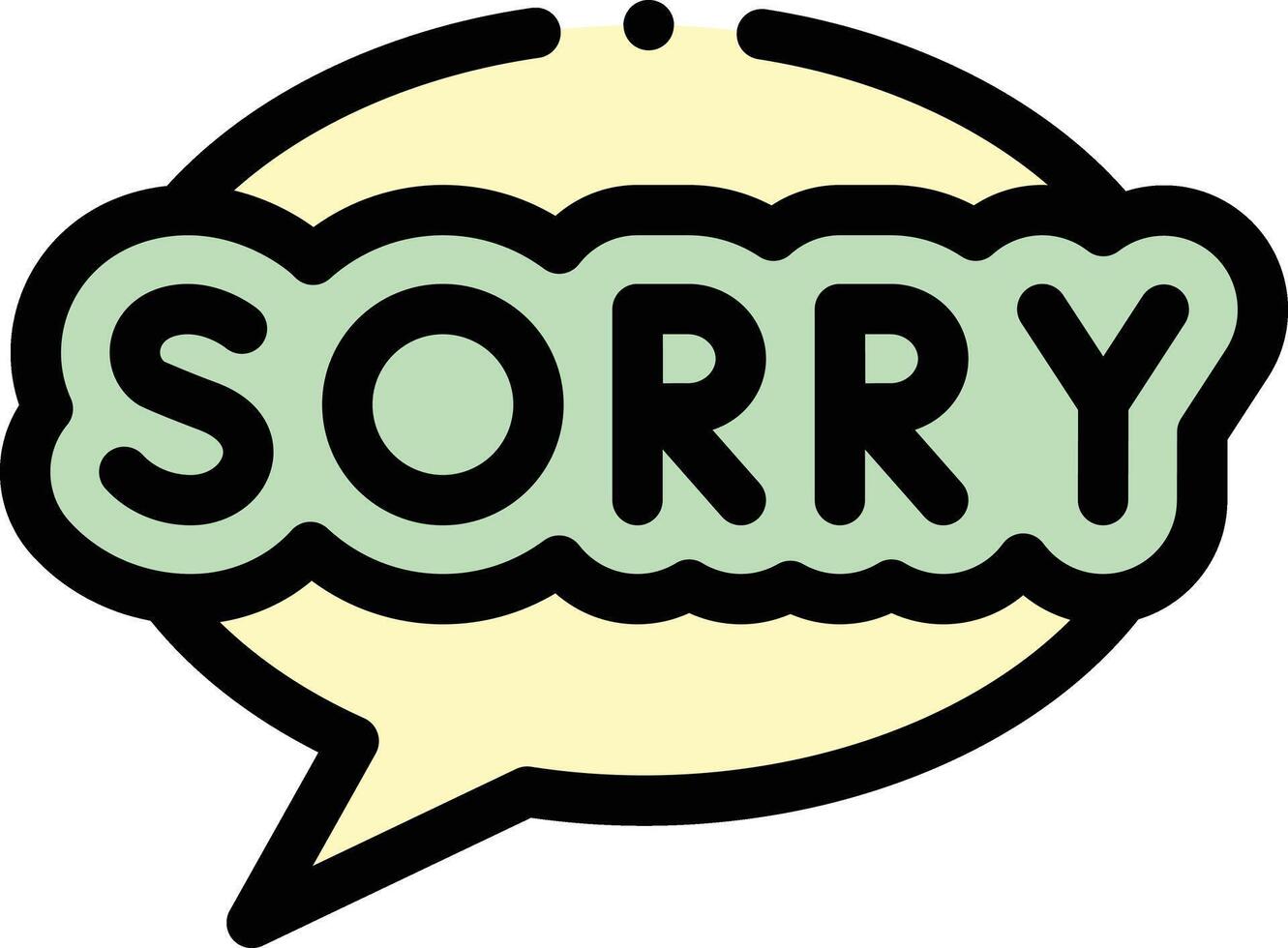 sorry illustration design vector