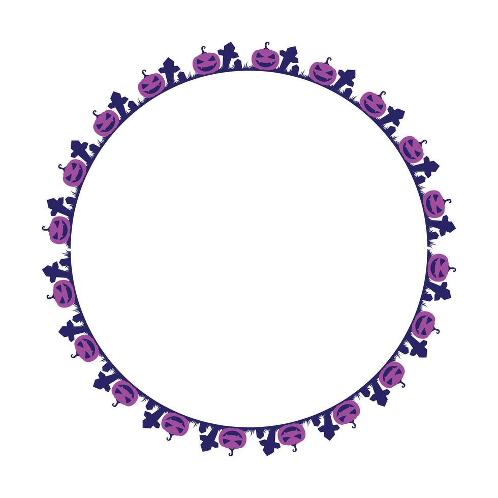 38 Hand drawn halloween frame template design vector