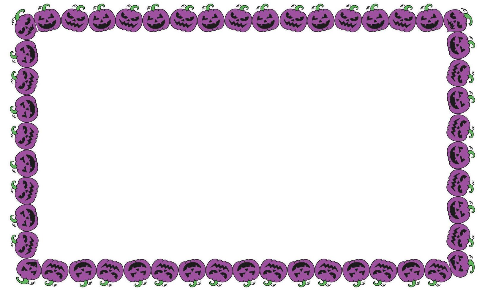 31 Hand drawn halloween frame template design vector