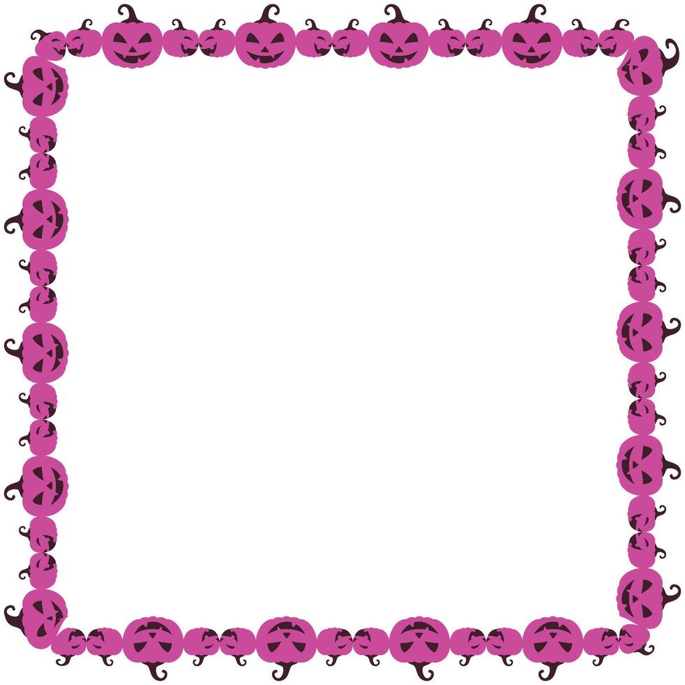 98 Hand drawn halloween frame template design vector