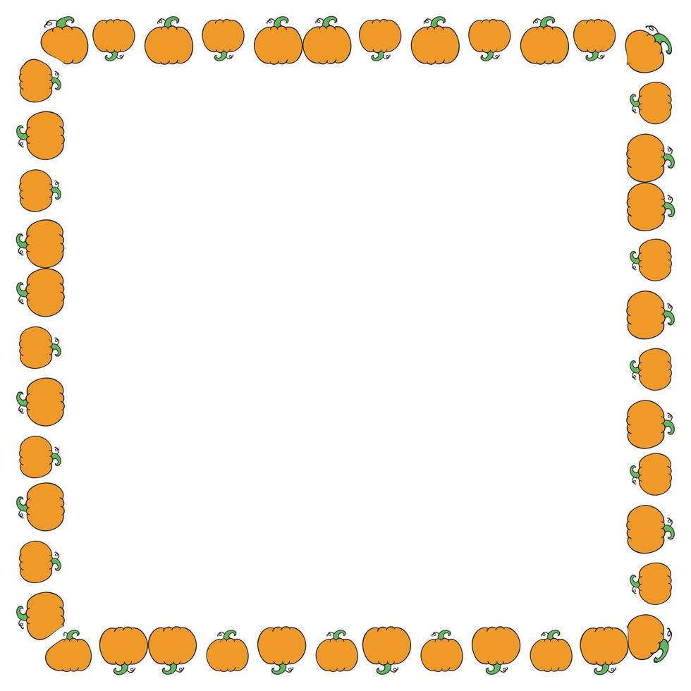 18 Hand drawn halloween frame template design vector