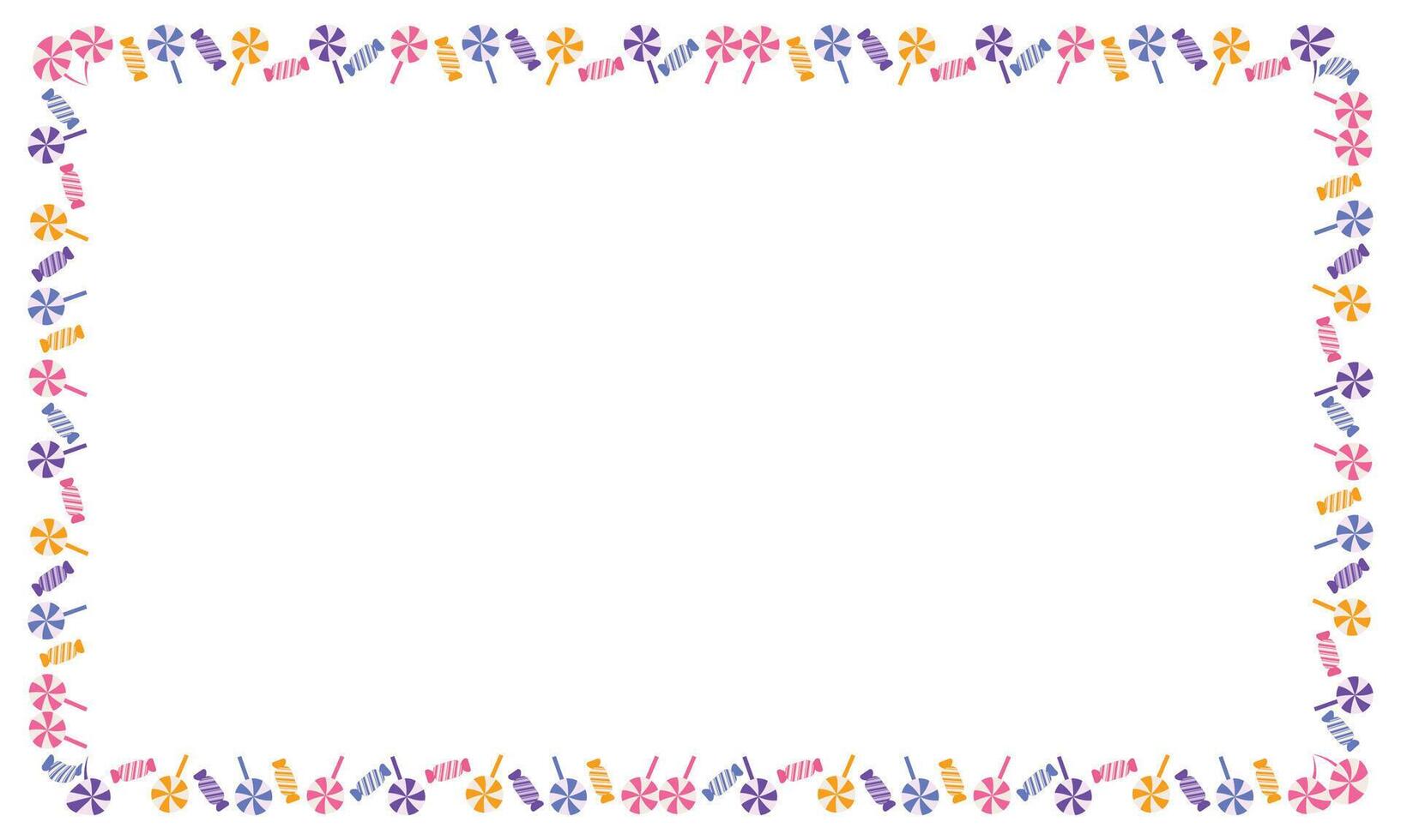 Hand drawn halloween frame template design vector