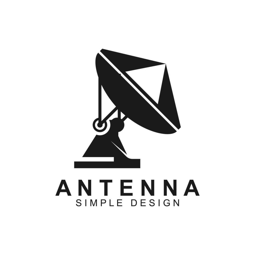 satelite antenna logo illustration design. good for communication, television, satellite and other kind of internet business. vector