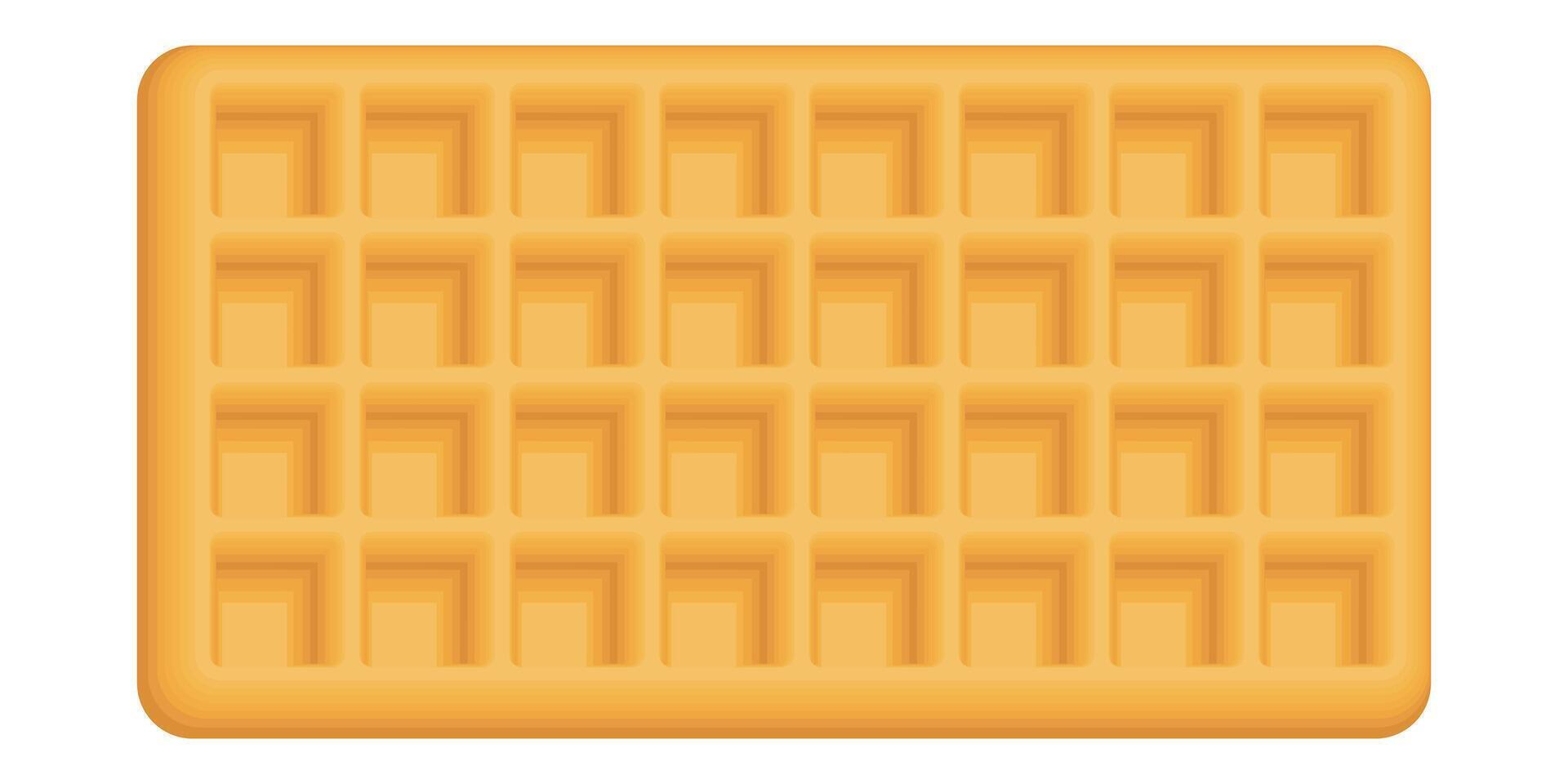 Abstract rectangle waffle pattern isolated graphic illustration. vector