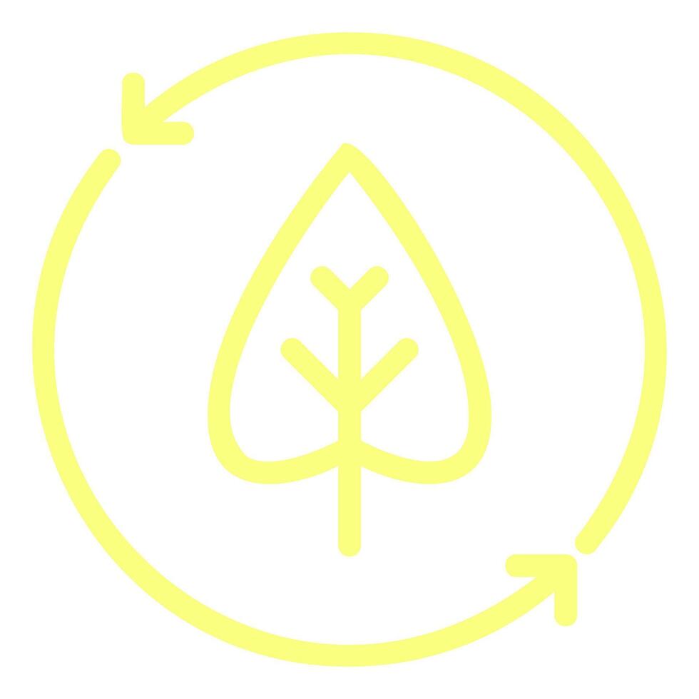 Leaf in a Circle with Arrows vector
