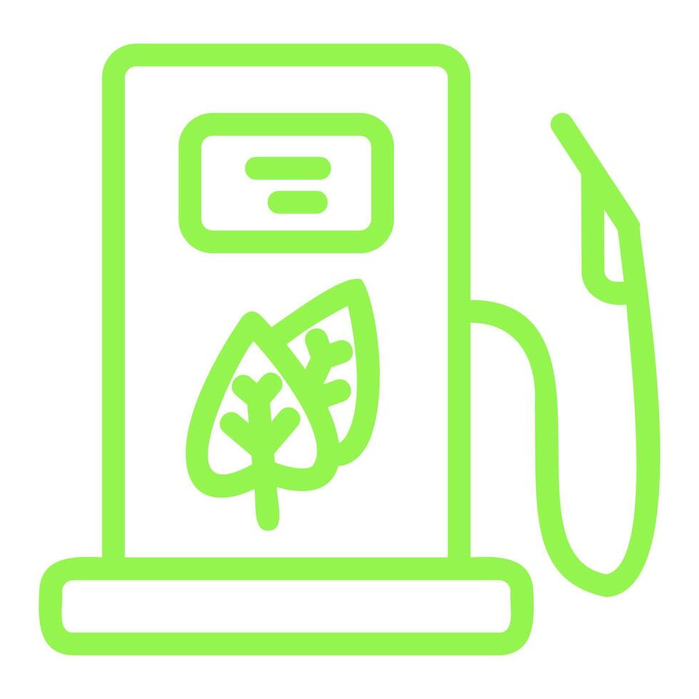 Biofuel Pump Outline Fill Icon vector