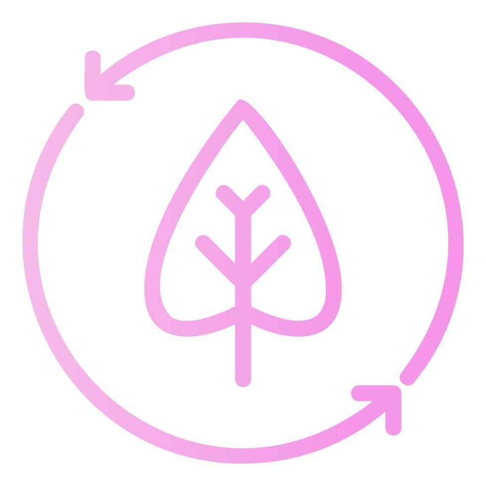Renewable Energy Outline Gradient Icon vector