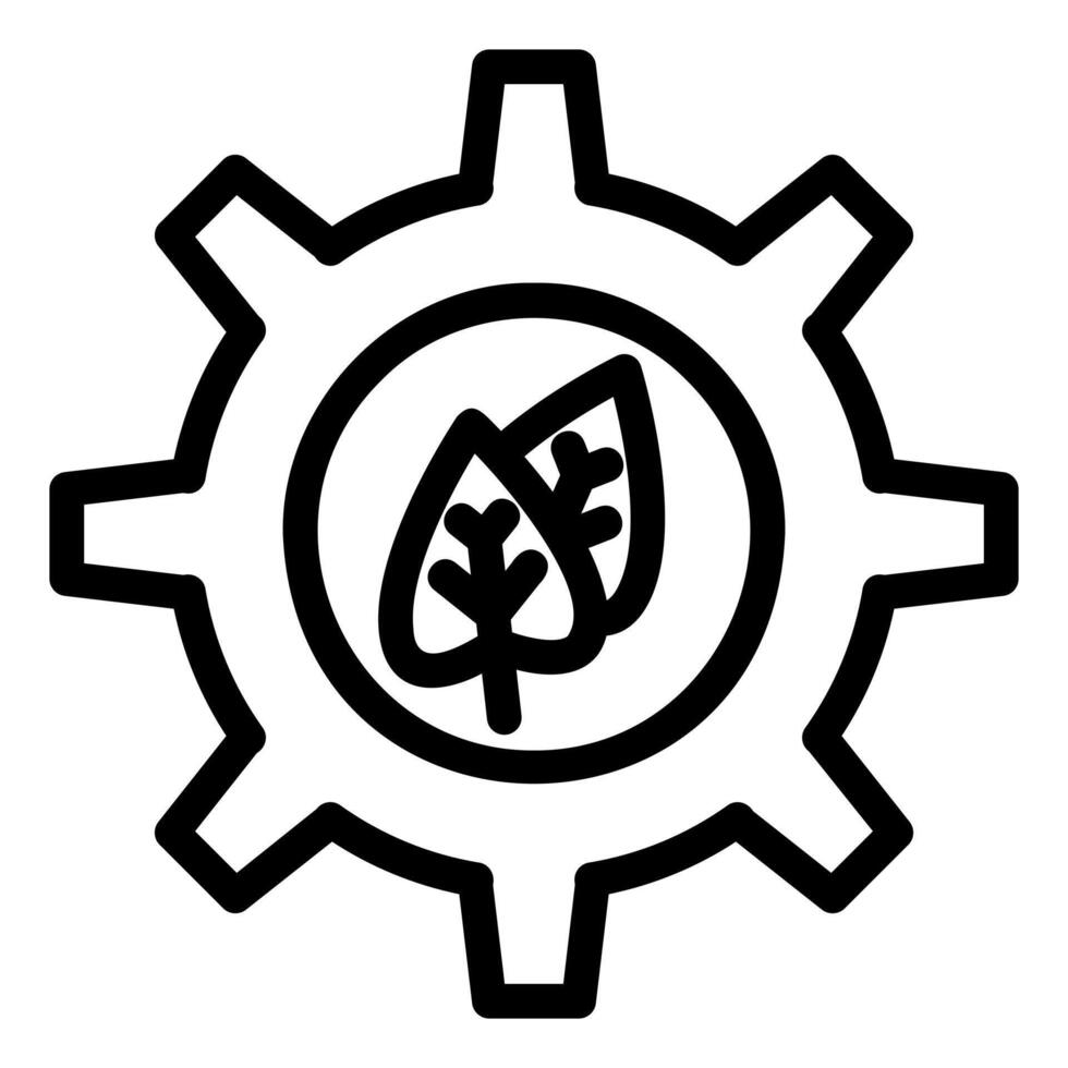 Sustainable Development Outline Style Icon vector