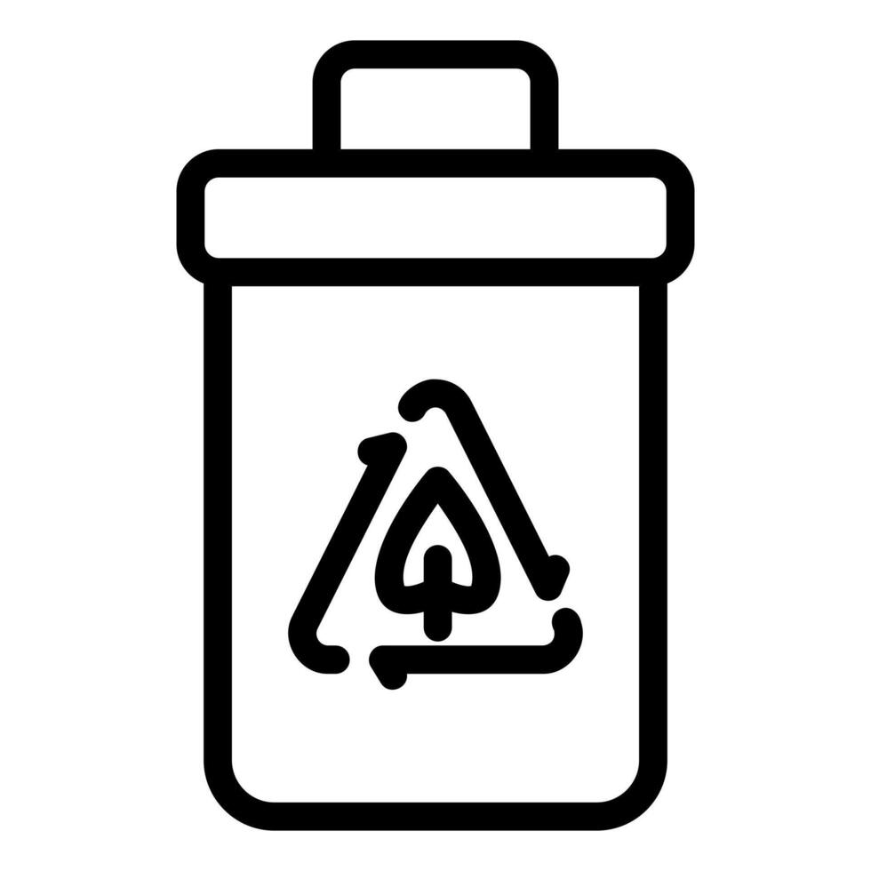 Recycling Bin with Tree Symbol vector