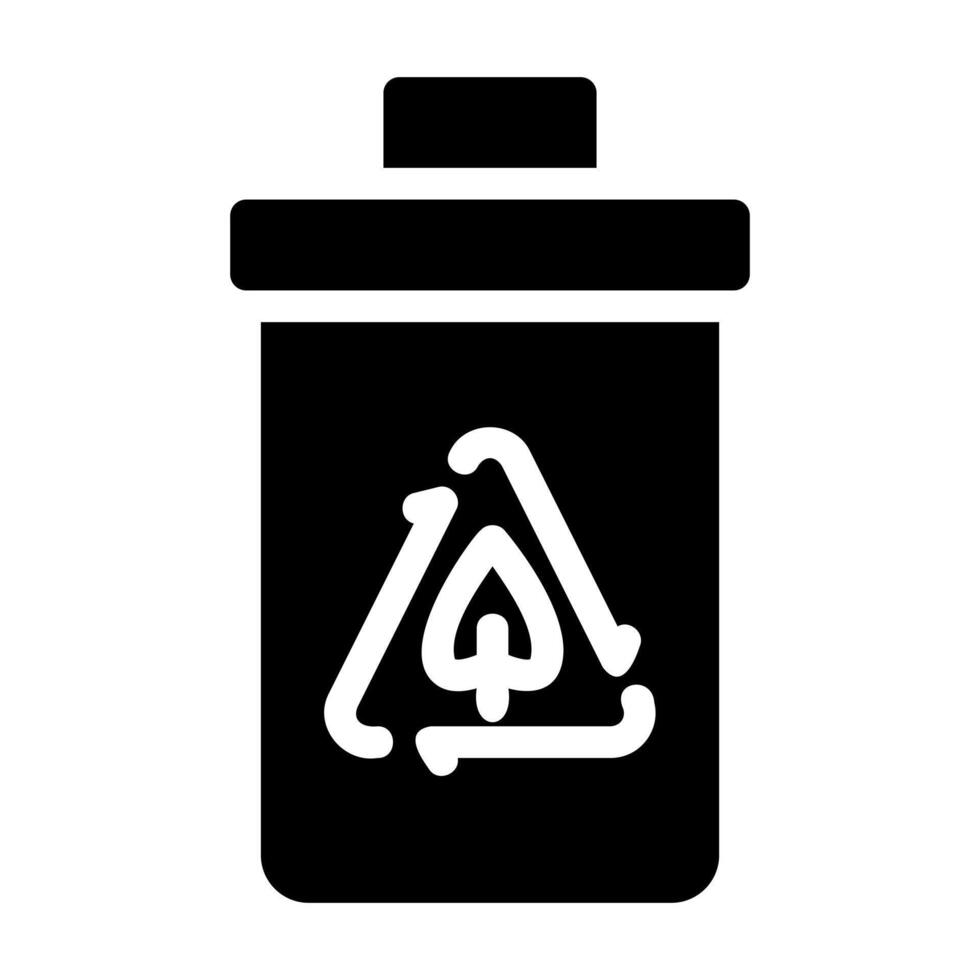 Recycle Bin with Tree Symbol vector
