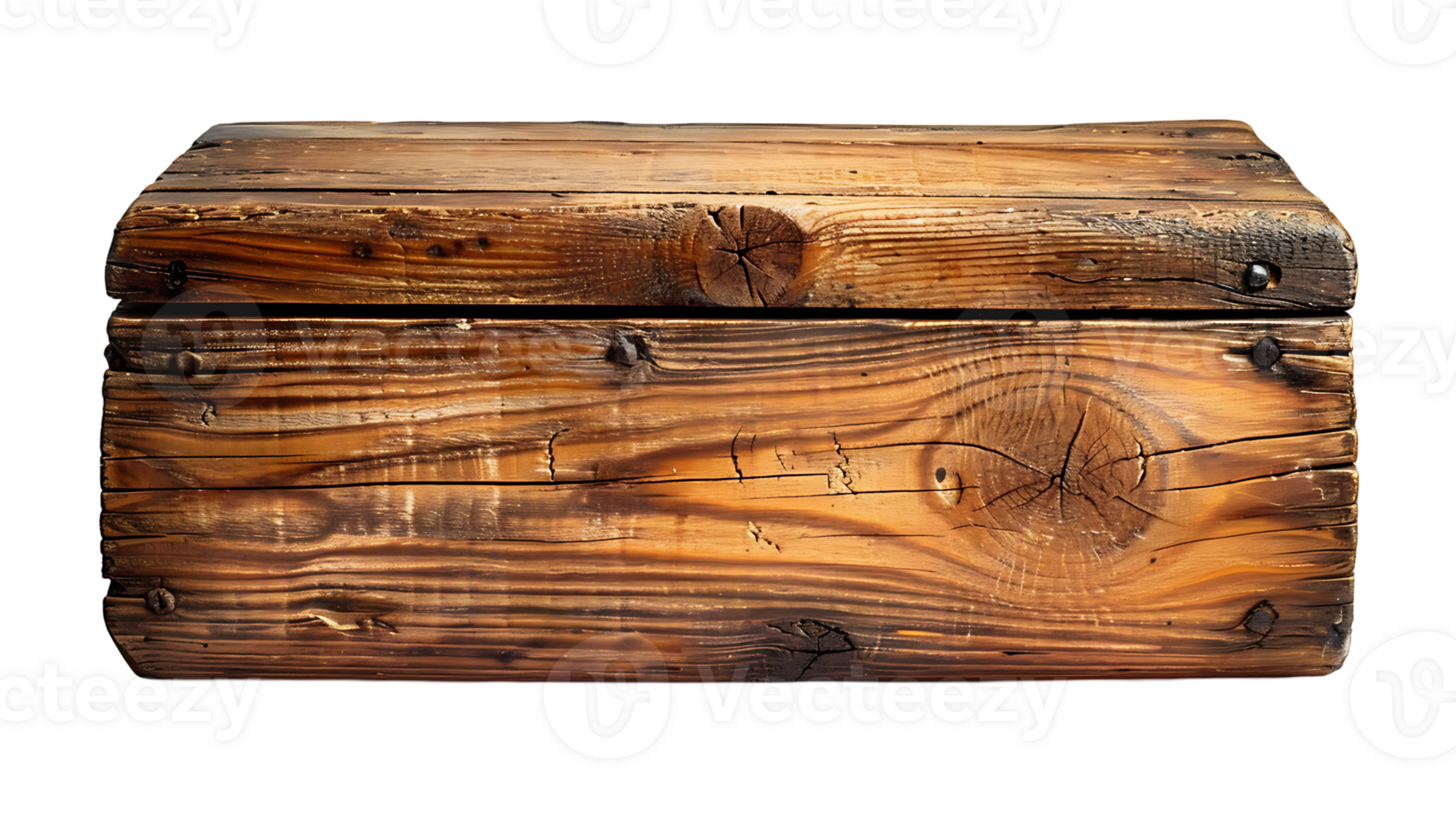 Wooden box on a transparent background png