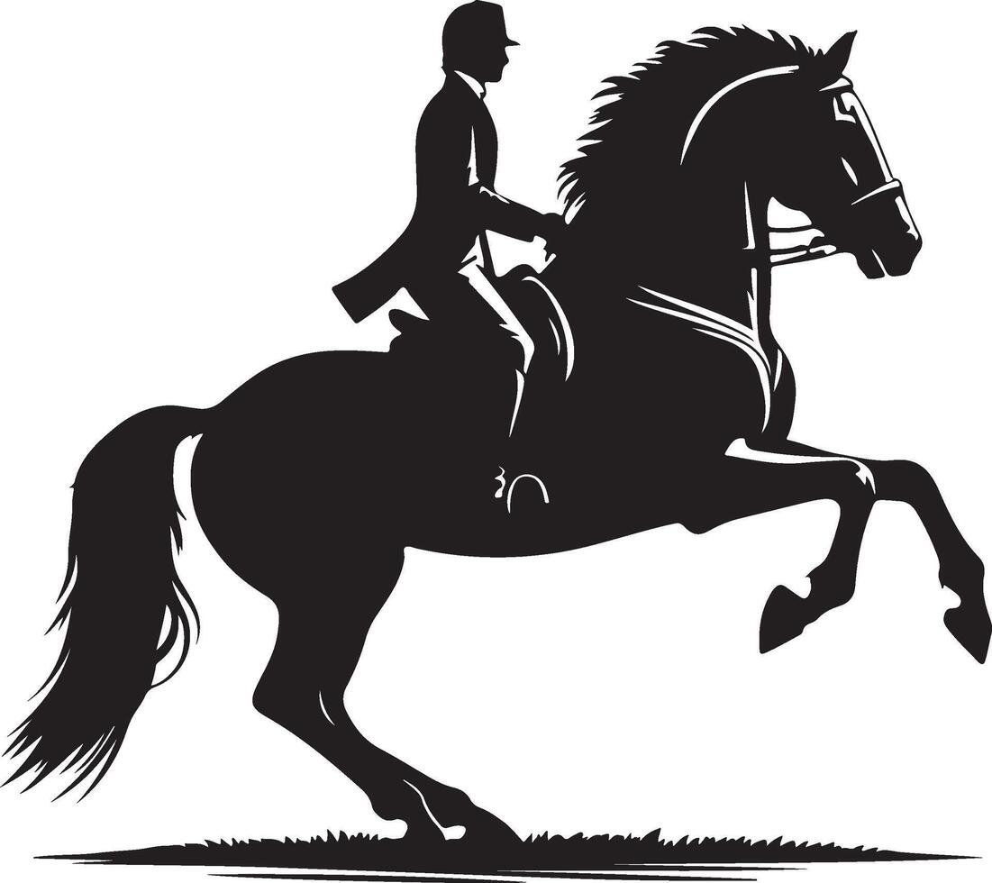 Hores design silhouette art work EPS file, Generator AI vector
