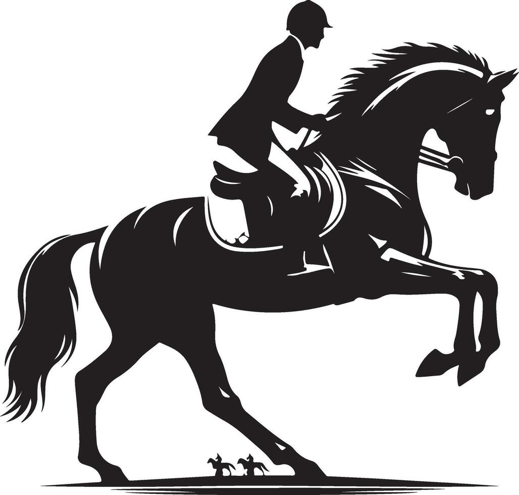 Hores design silhouette art work EPS file, Generator AI vector