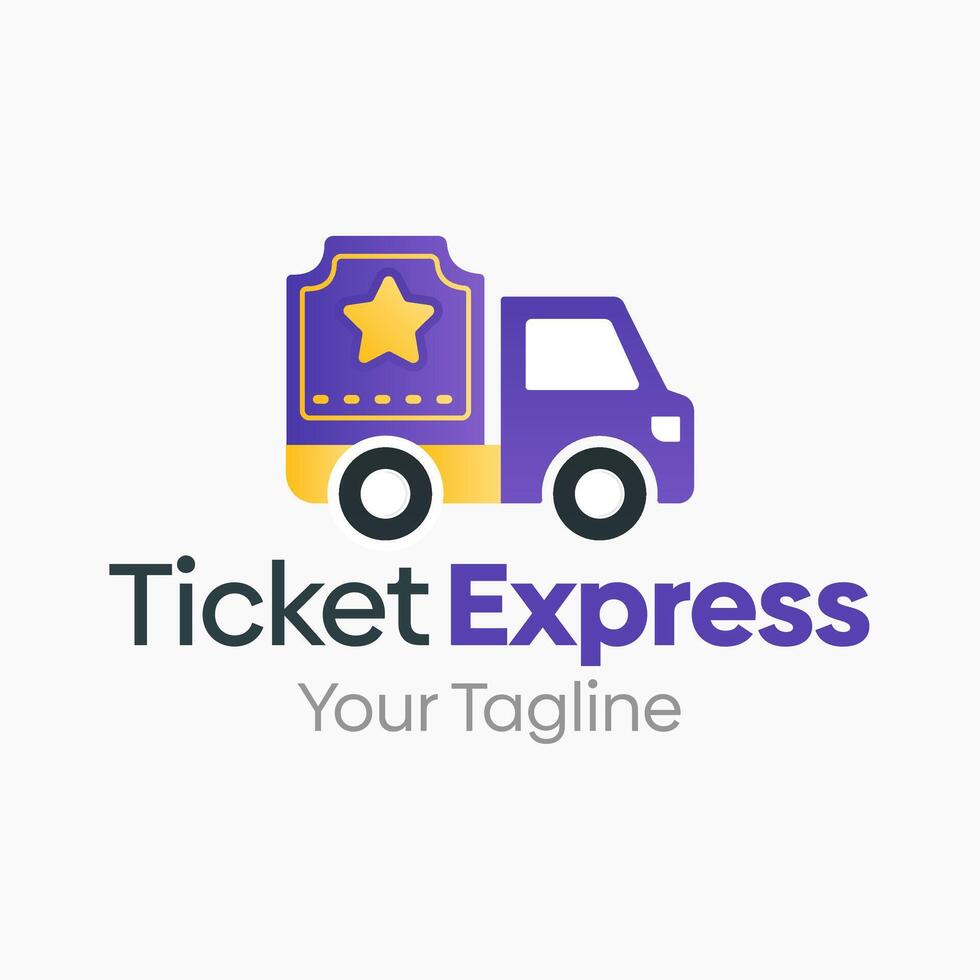 Ticket Express Logo Template Design. Good for Business, Startup, Agency, and Organization vector