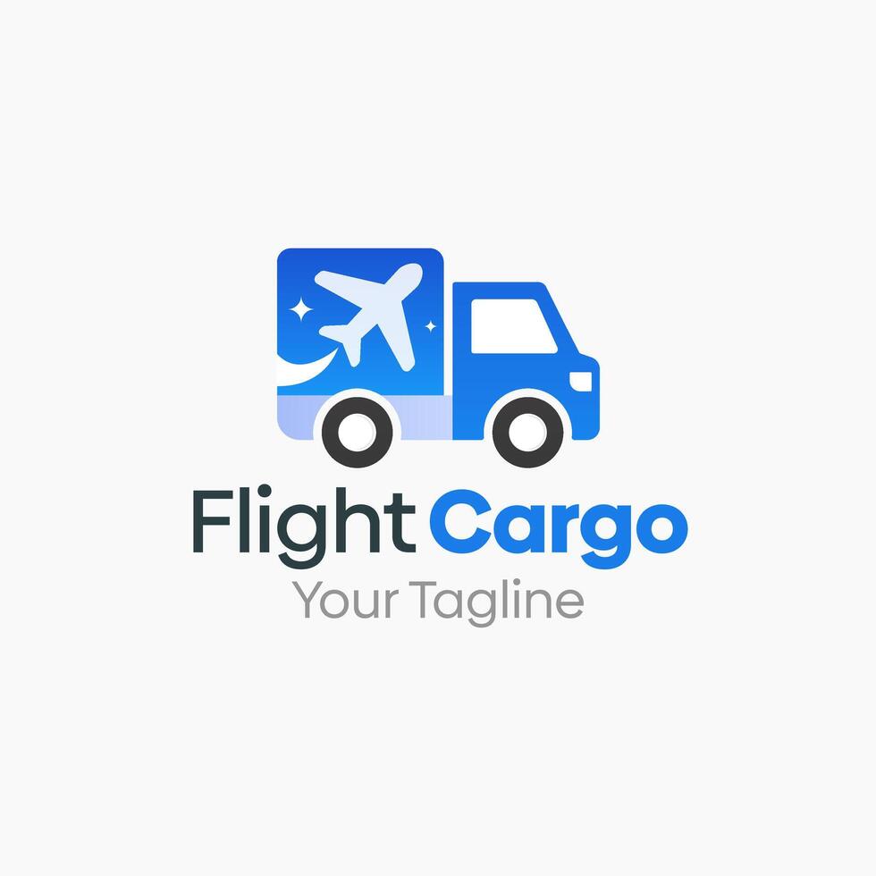 Flight Cargo Logo Template Design. Good for Business, Startup, Agency, and Organization vector