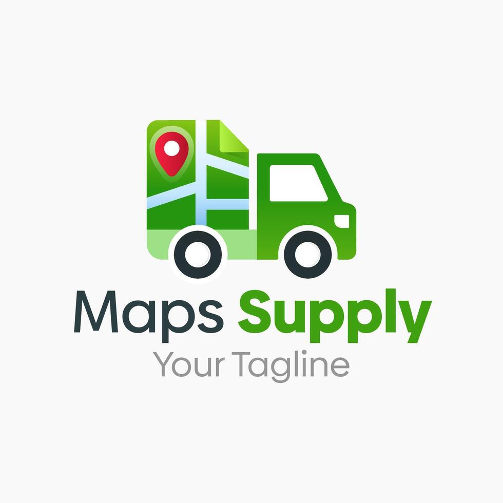 Maps Supply Logo Template Design. Good for Business, Startup, Agency, and Organization vector
