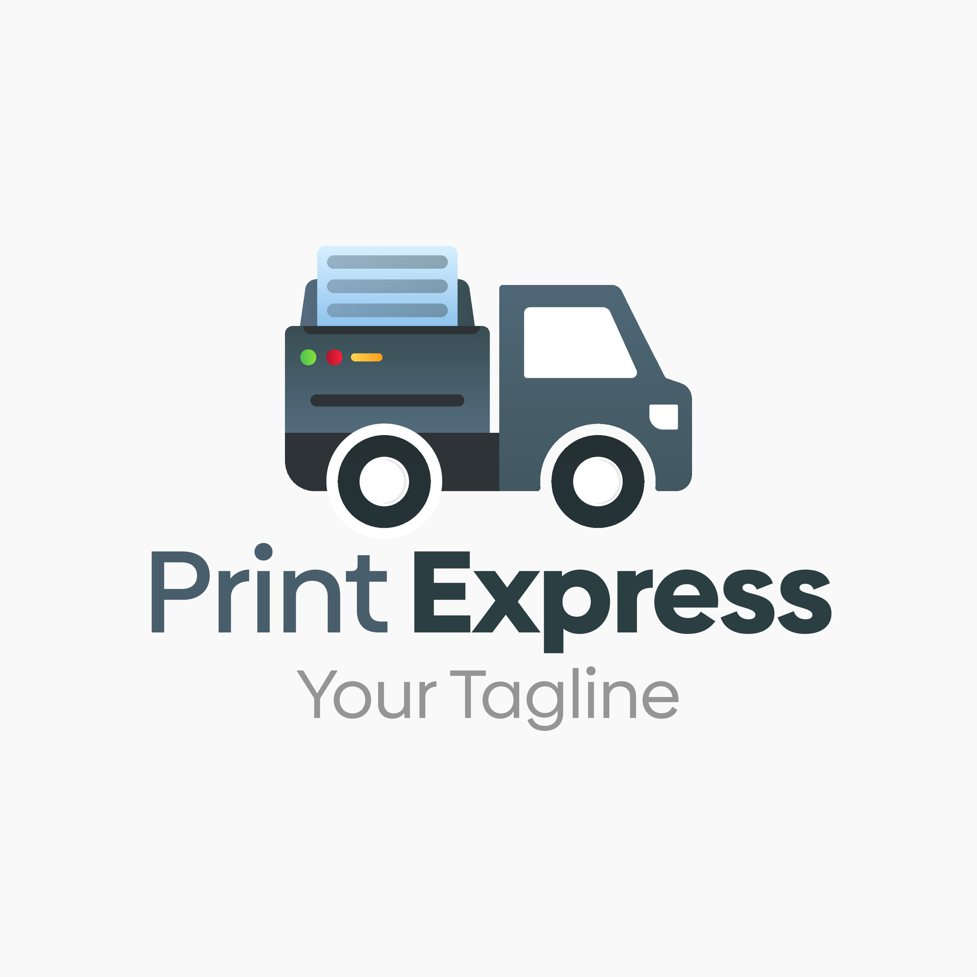 Print Express Logo Template Design. Good for Business, Startup, Agency
