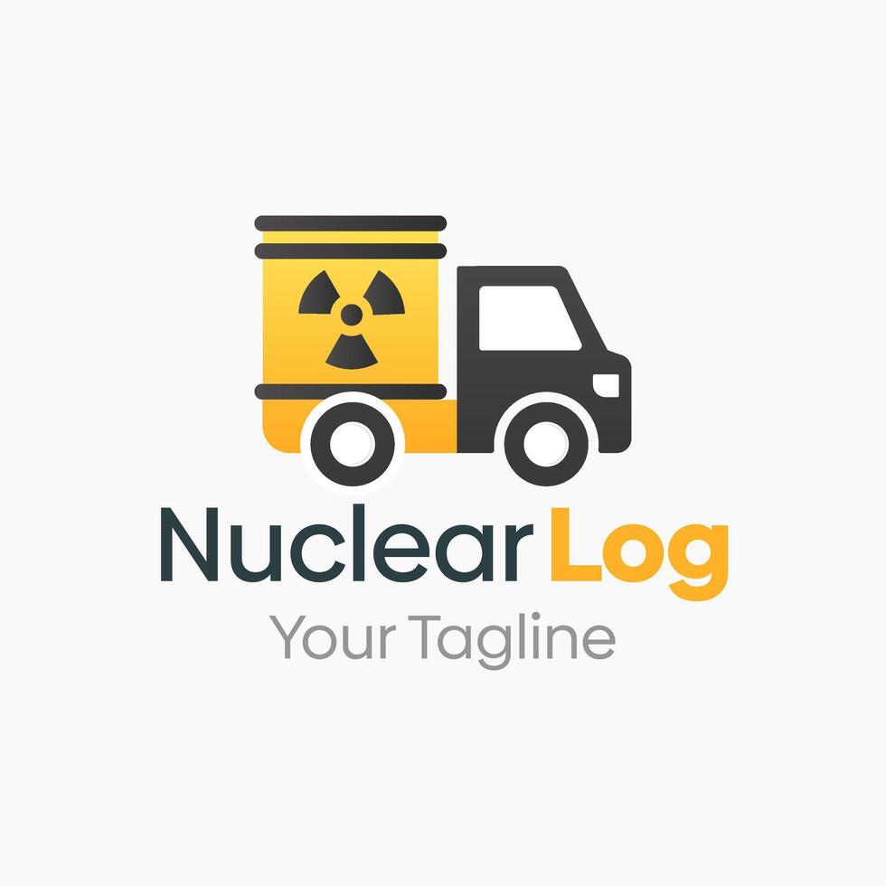 Nuclear Logistic Logo Template Design. Good for Business, Startup, Agency, and Organization vector