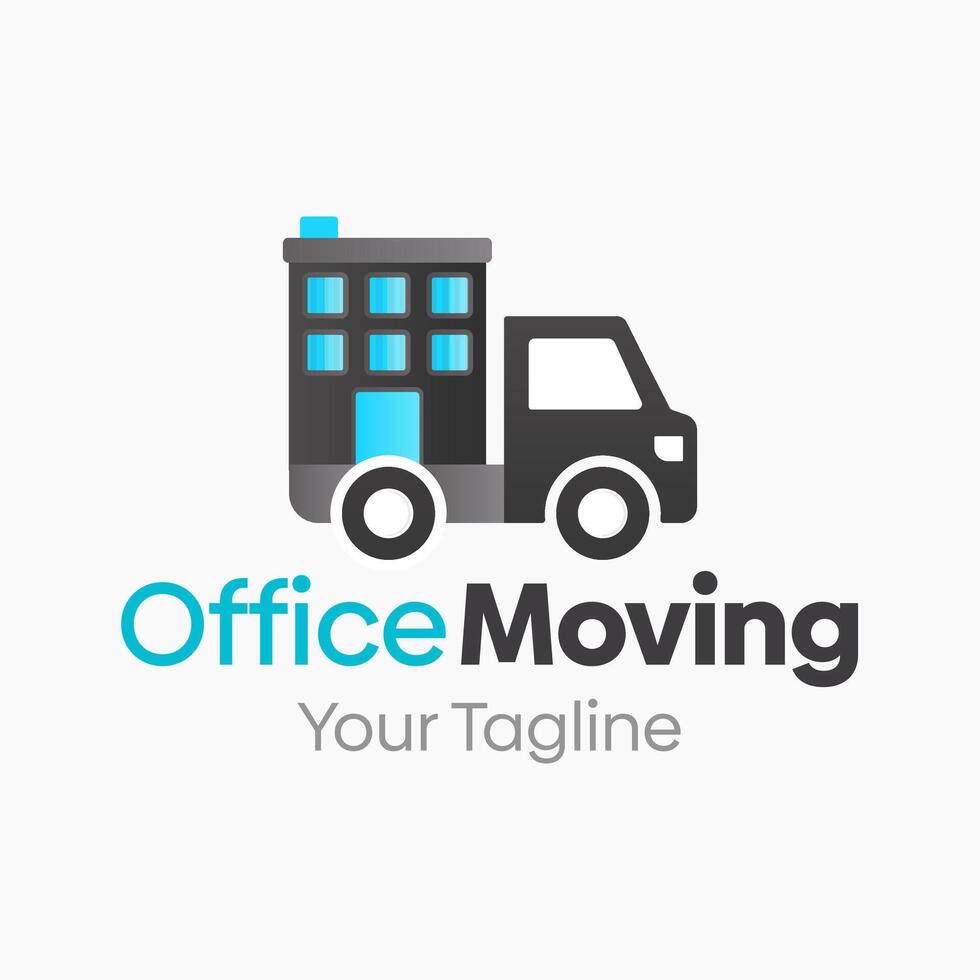 Office Moving Logo Template Design. Good for Business, Startup, Agency, and Organization vector