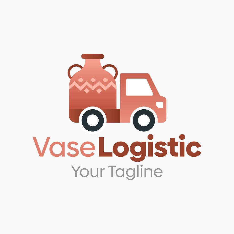 Vase Logistic Logo Template Design. Good for Business, Startup, Agency, and Organization vector